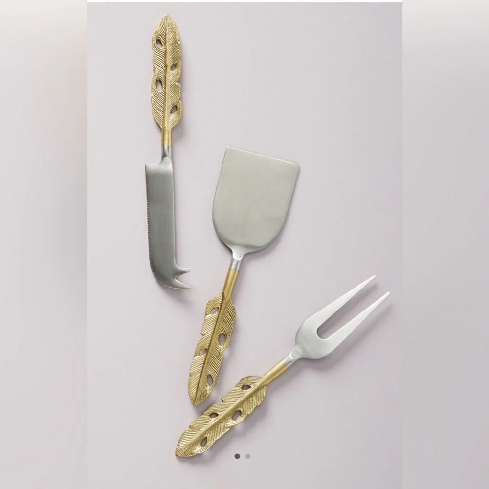 Anthropologie Isabella Cheese Knife Set NIB